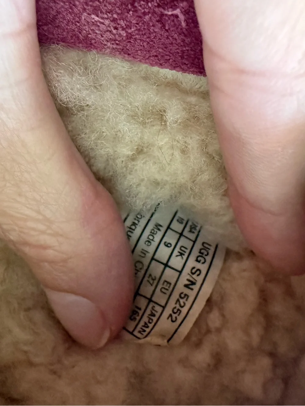 UGG Tasman II Slipper kids pink Sz 10